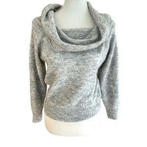 H&M off the shoulder cowl neck fluffy sweater